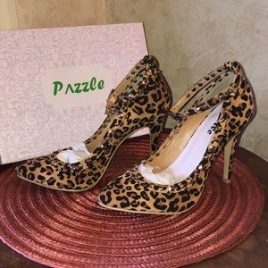 Pazzle leopard heels